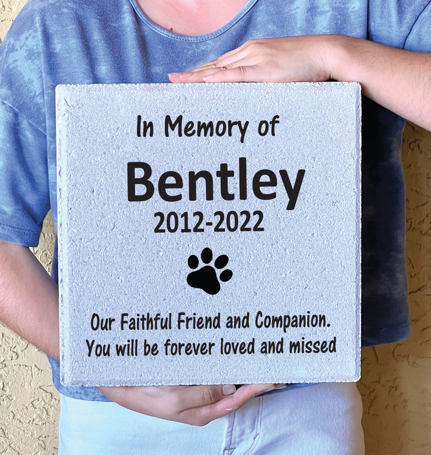 Dog Memorial Stone - Personalized Pet Memorial | Custom Dog Grave Marker