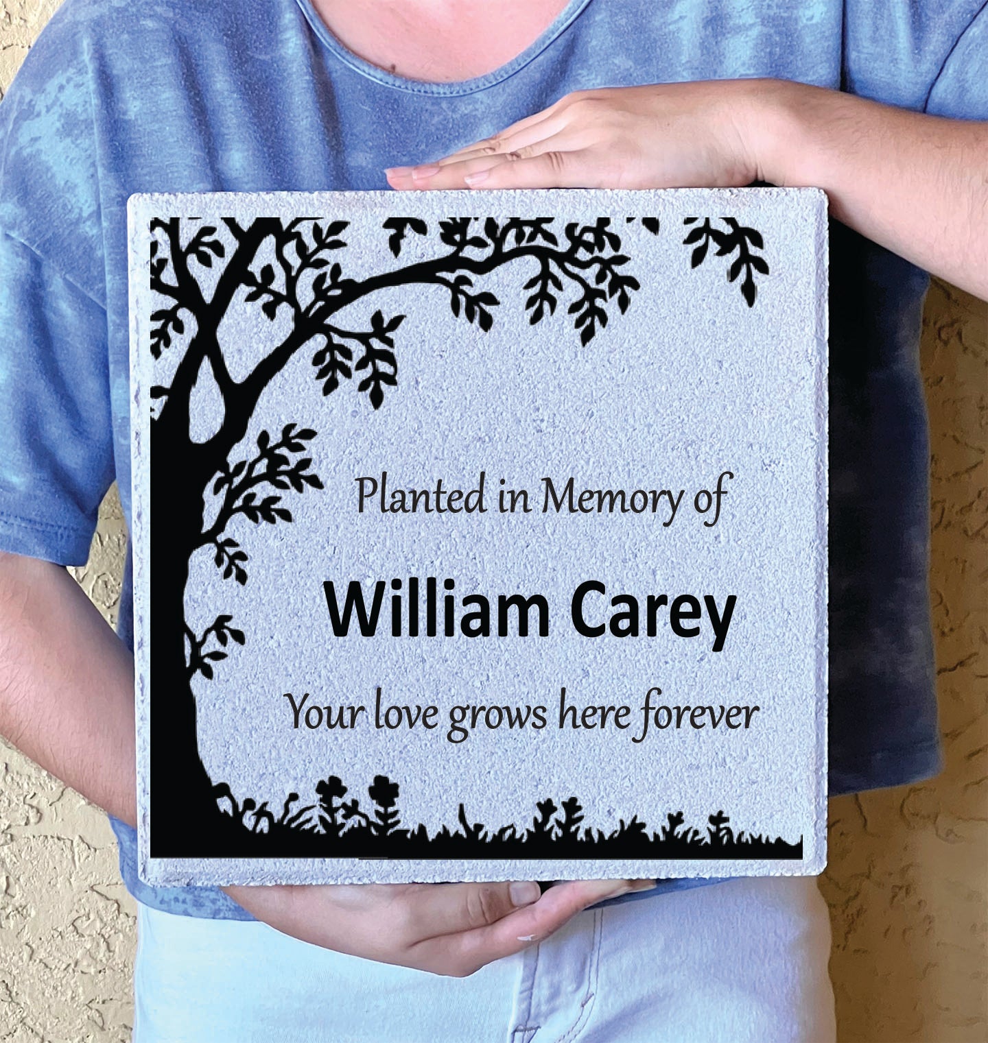 Personalized Memorial Stone - Custom Garden Stone | Sympathy Gift Outdoor