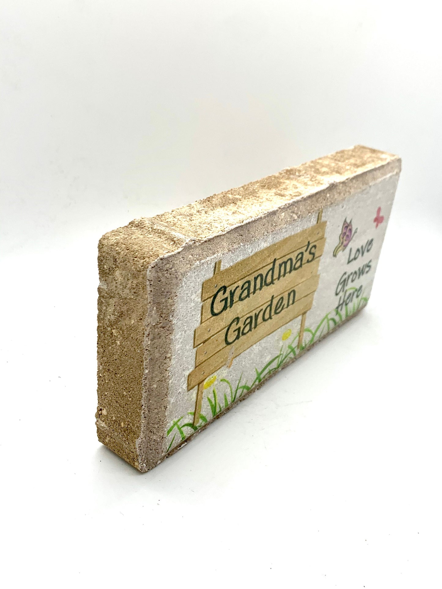 Personalized Garden Stone...Love Grows Here - Custom garden stone - Grandma's Garden - Gift for Grandma - Personalized Gift