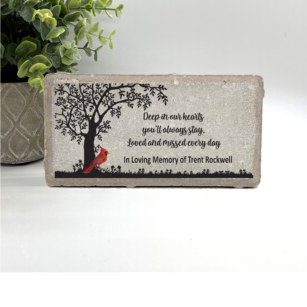 Personalized Memorial Stone – Custom Sympathy Gift | Outdoor Memorial Plaque