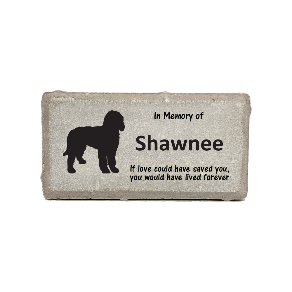 Golden Doodle Memorial Stone - Personalized Pet Memorial Stone for Garden & Home