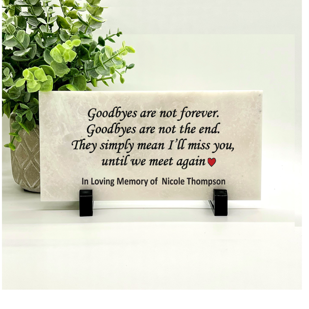 Personalized Memorial Stone – Custom Memorial Gift for indoors or outdoors