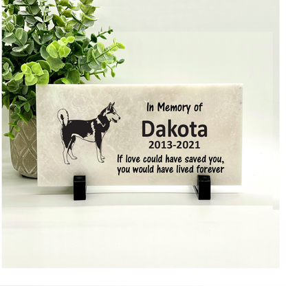 Husky Memorial Stone - Personalized Pet Stone | Custom Keepsake