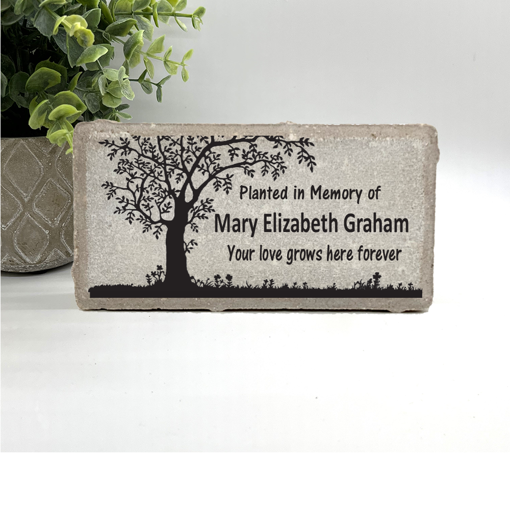 Personalized Memorial Stone - Custom Sympathy Gift | Garden Plaque
