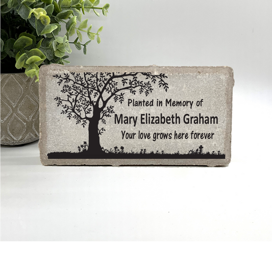 Personalized Memorial Stone - Custom Sympathy Gift | Garden Plaque