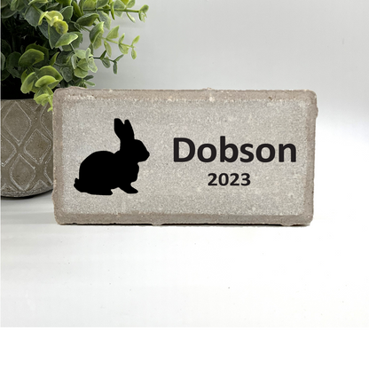 Rabbit Memorial Stone - Personalized Pet Memorial Stone | Custom Keepsake