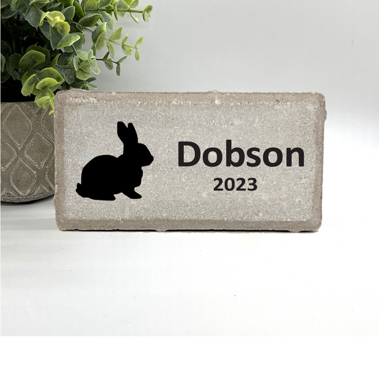 Rabbit Memorial Stone - Personalized Pet Memorial Stone | Custom Keepsake