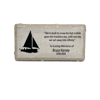 Sailor Memorial Stone – Personalized Remembrance Stone for Garden & Indoor Use