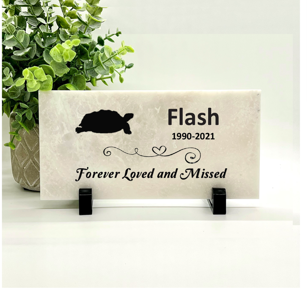 Turtle Memorial Stone - Personalized Pet Memorial Stone | Custom Garden Plaque