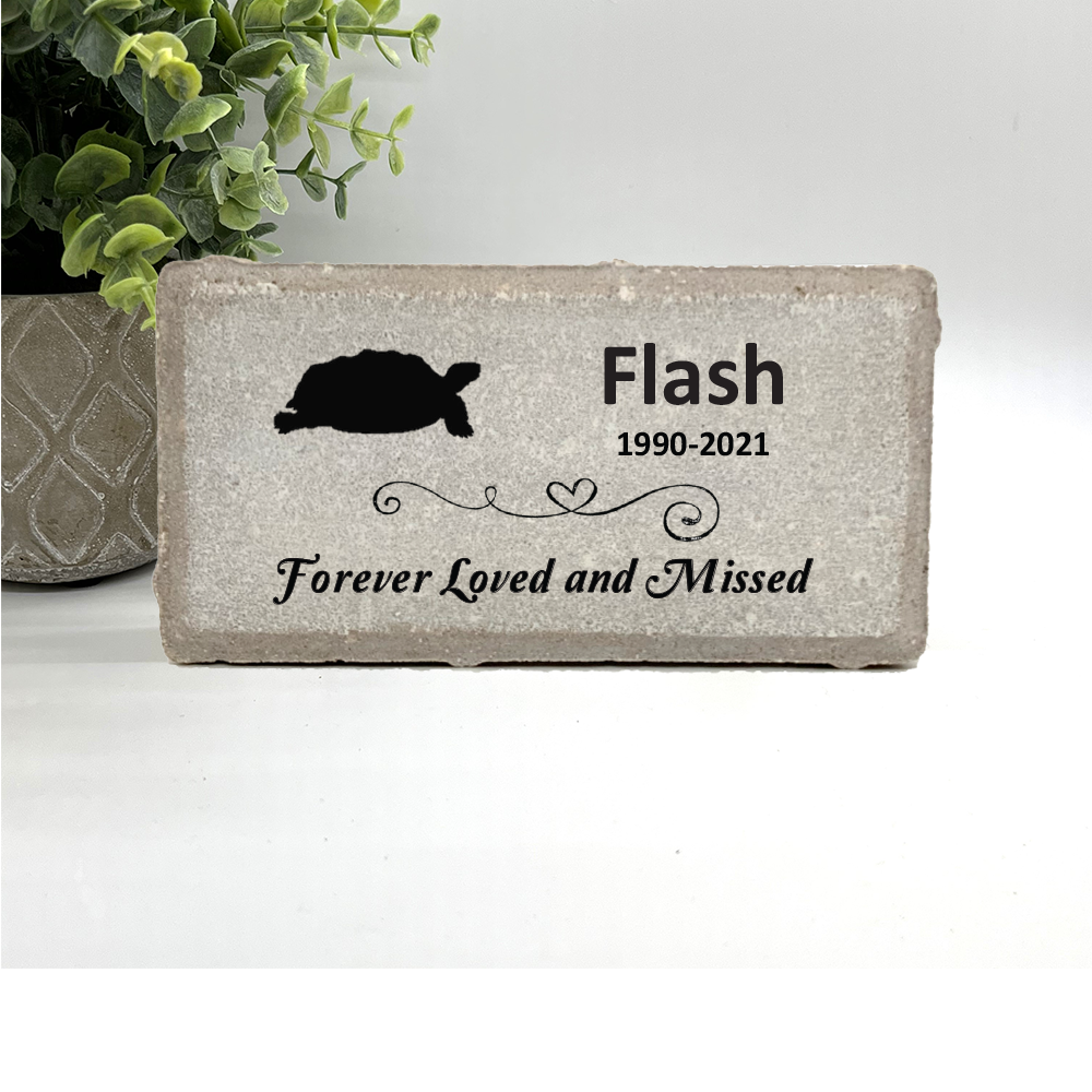 Turtle Memorial Stone - Personalized Pet Memorial Stone | Custom Garden Plaque