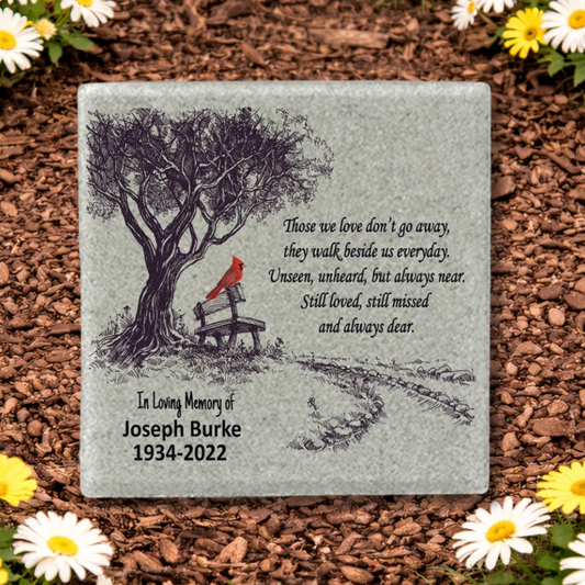 Memorial Stone - Custom Bereavement Gift | Personalized Sympathy Tribute 12x12