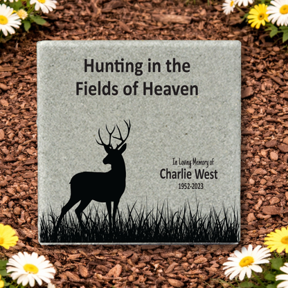 Hunter Memorial Stone – Personalized Memorial Gift | Custom Concrete or Marble Plaque