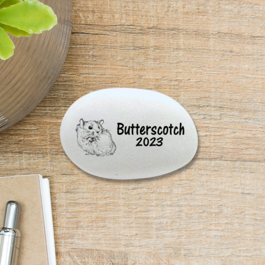 Hamster Memorial Stone – Personalized Keepsake | Custom Indoor Memorial