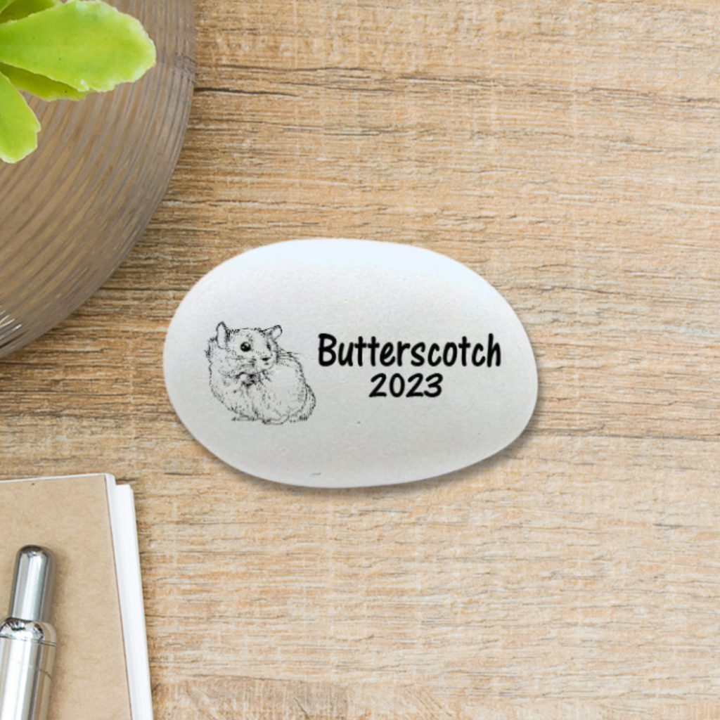 Hamster Memorial Stone – Personalized Keepsake | Custom Indoor Memorial