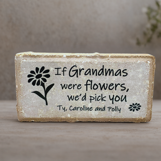 Personalized Grandma Gift - Custom Garden Stone With Names