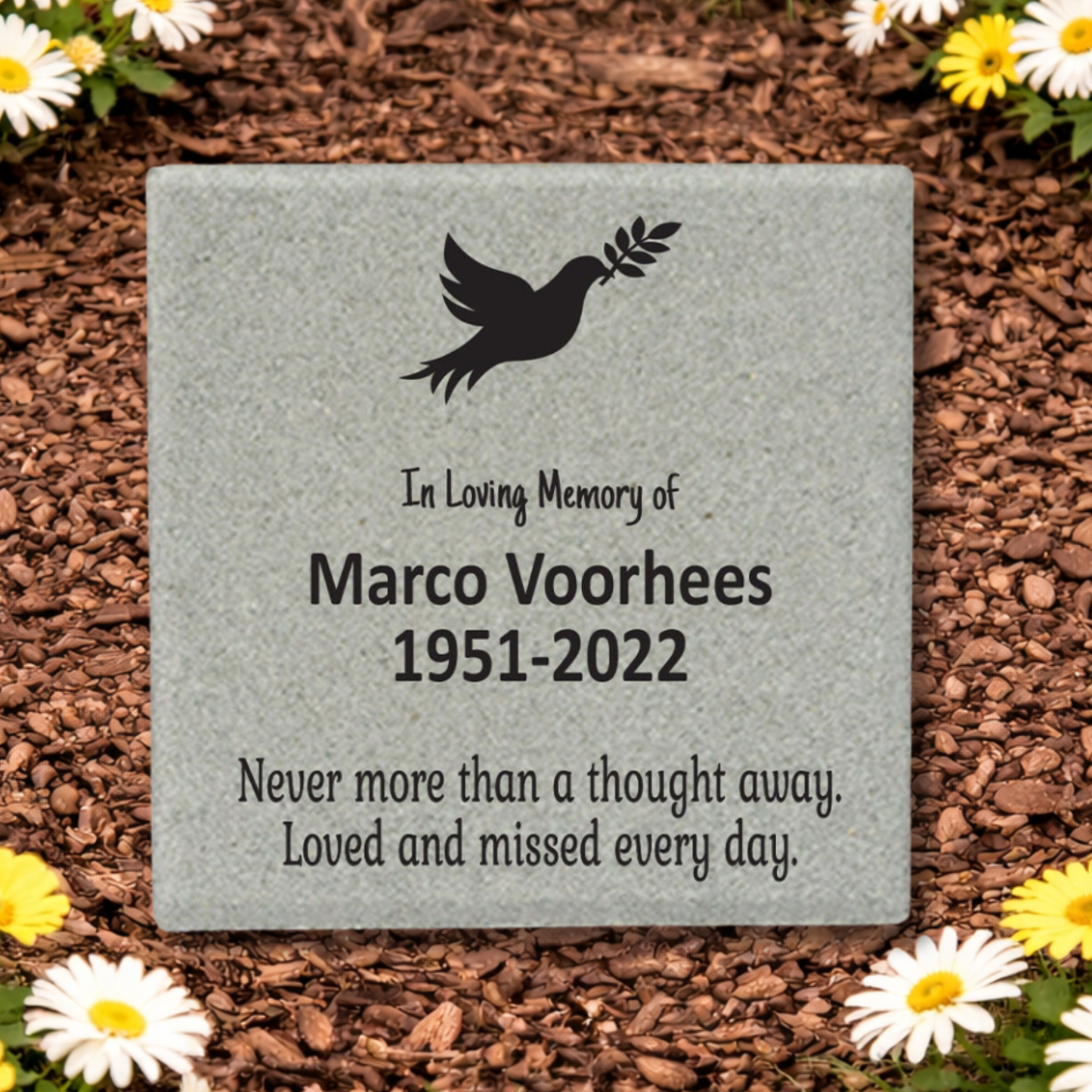 Personalized Memorial Stone – Bereavement Gift Ideas | Outdoor Remembrance Stone