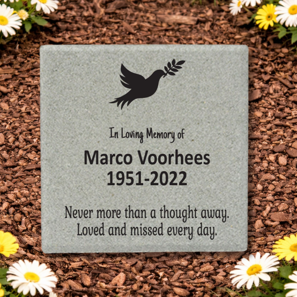 Personalized Memorial Stone - Custom Garden Memorial Stone | Sympathy Gift