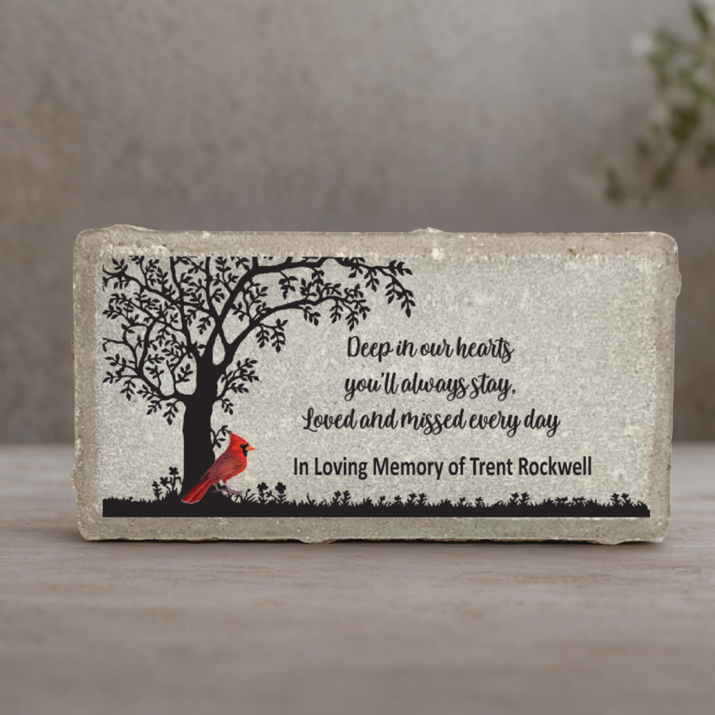Personalized Memorial Stone – Custom Sympathy Gift | Outdoor Memorial Plaque