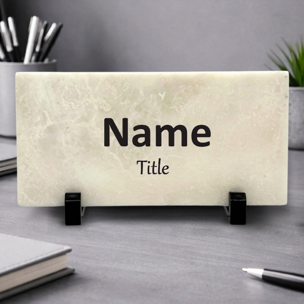 Custom Marble Desk Name Plate