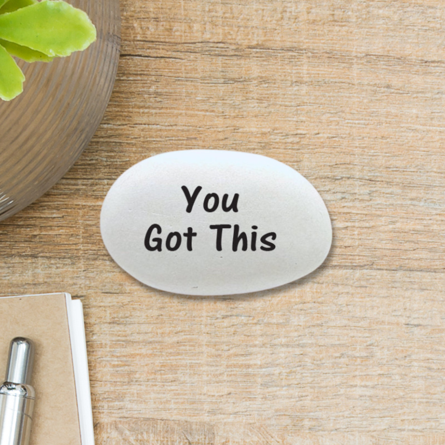 Inspirational Gift Stone – Custom Motivational Gift Rock for Encouragement featuring the phrase you got this in a motivationa