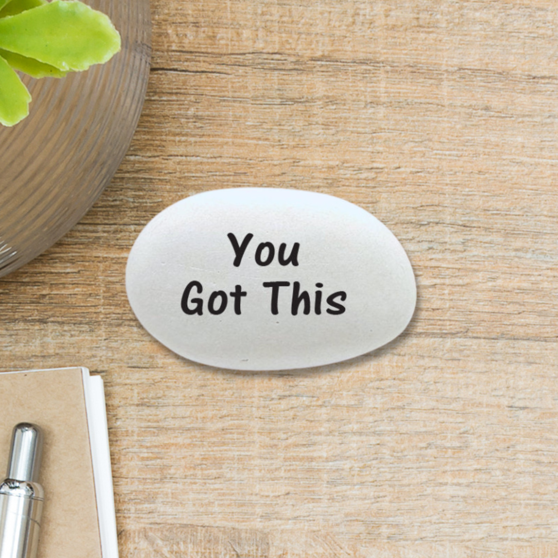 Inspirational Gift Stone – Custom Motivational Gift Rock for Encouragement featuring the phrase you got this in a motivationa