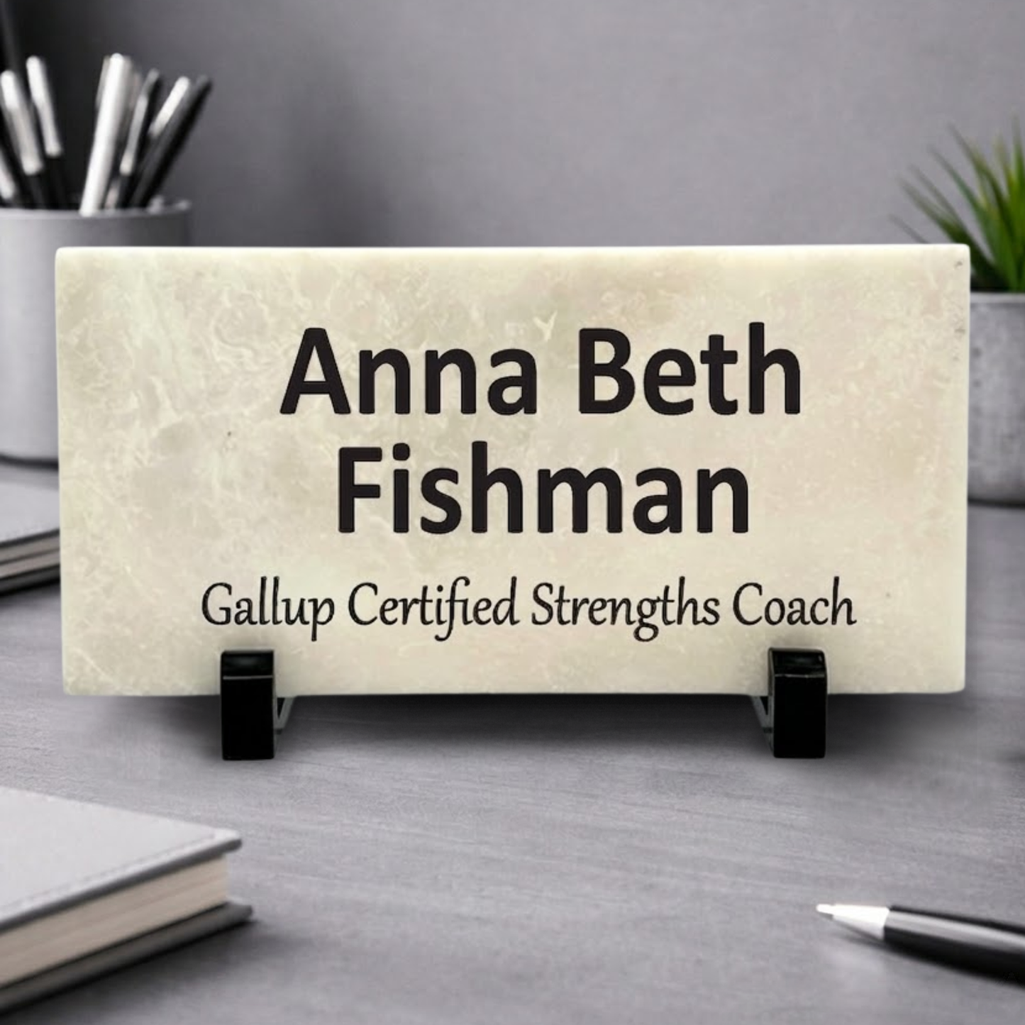 Custom Marble Desk Name Plate