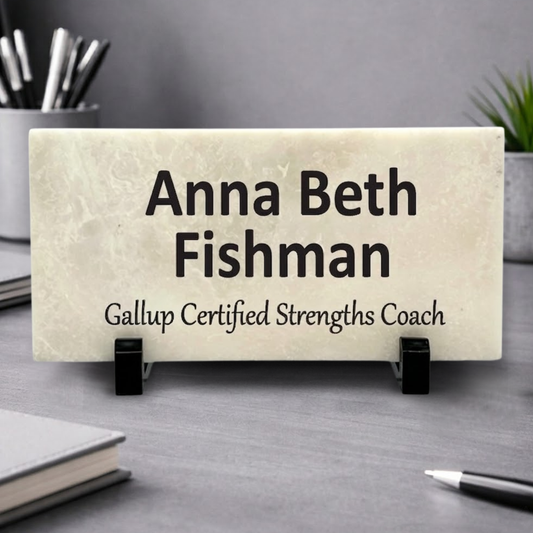Custom Marble Desk Name Plate