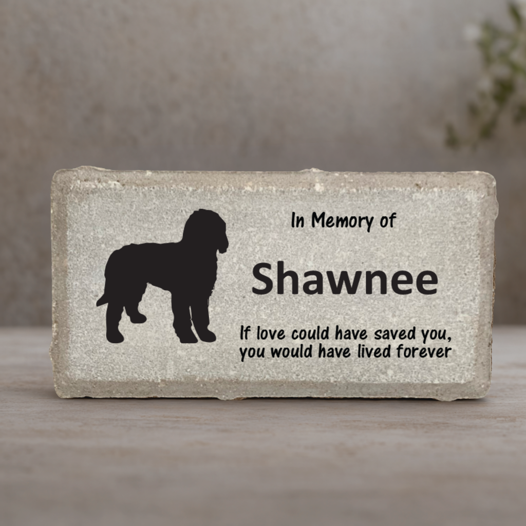 Golden Doodle Memorial Stone - Personalized Pet Memorial Stone for Garden & Home