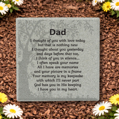 Personalized Memorial Stone - Custom Garden Memorial Stone |  Outdoor Plaque