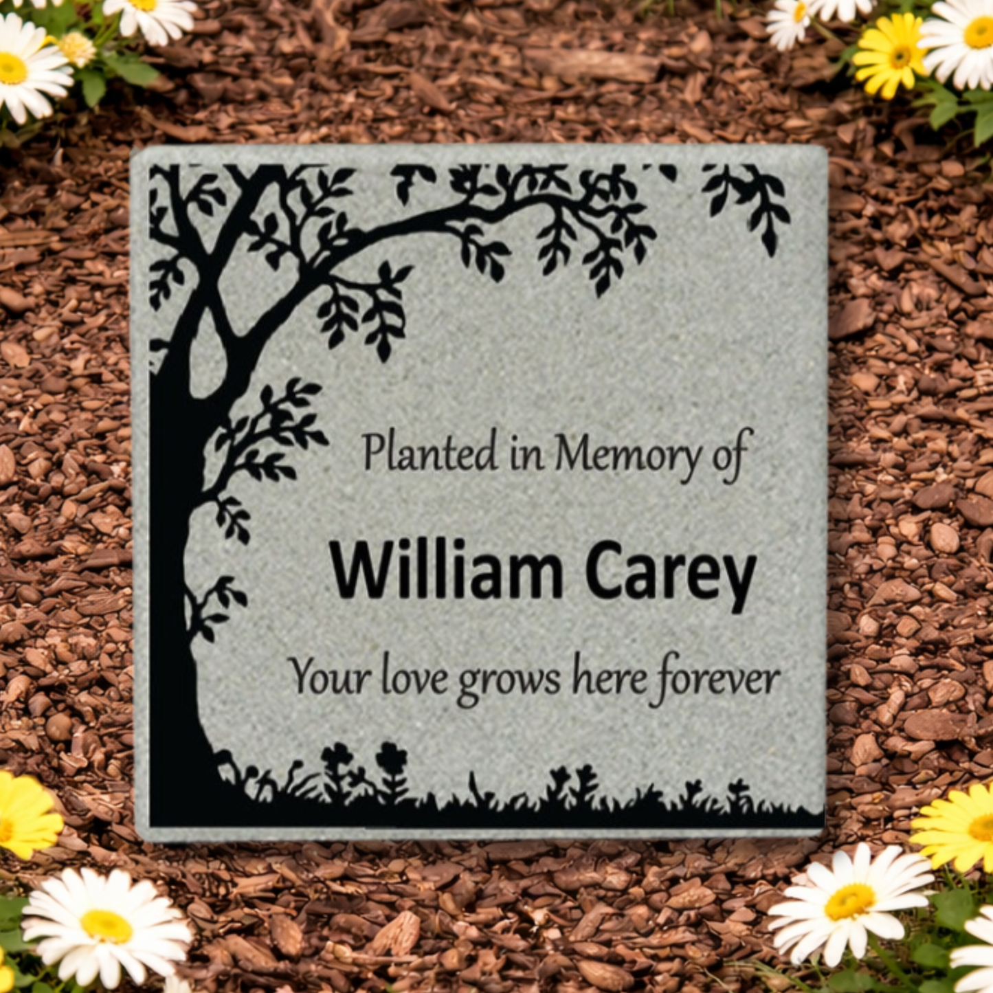Personalized Memorial Stone - Custom Garden Stone | Sympathy Gift Outdoor