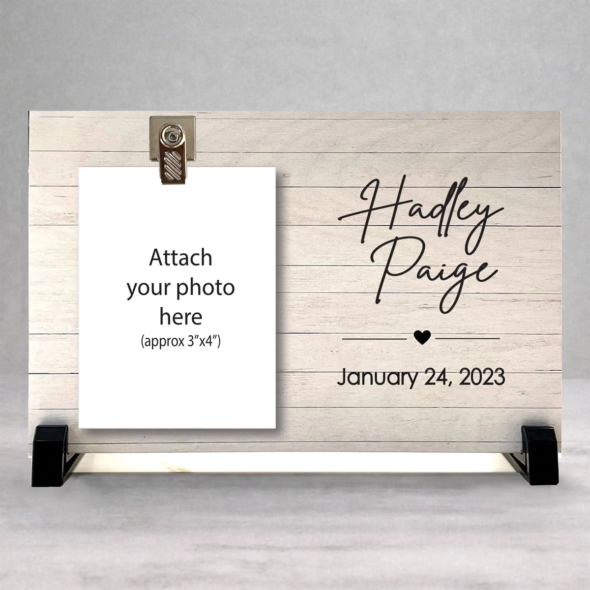 Personalized Baby Frame - Custom Baby Gift | Name & Birth Date Display
