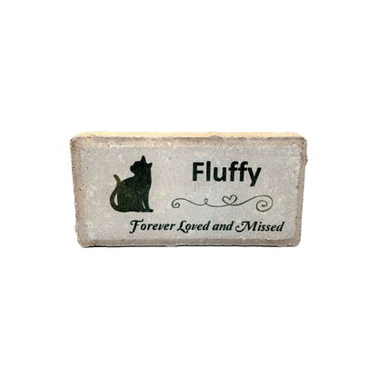 Cat Memorial Stone - Personalized Pet Tribute | Marble & Concrete