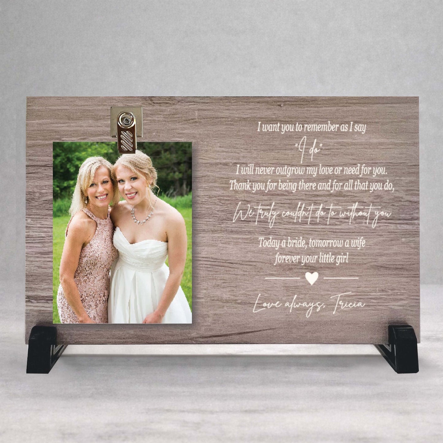 Mother of the Bride Frame – Personalized Custom Wood Photo Frame Wedding Gift