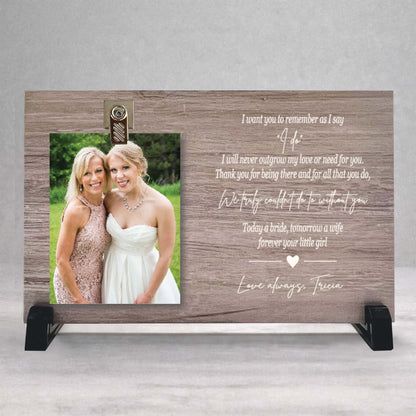 Mother of the Bride Frame – Personalized Custom Wood Photo Frame Wedding Gift