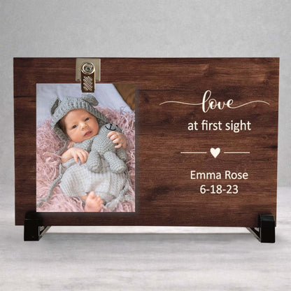 Personalized Baby Frame - Custom Baby Gift | Newborn Photo Frame Keepsake