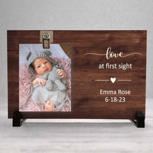 Personalized Baby Frame - Custom Baby Gift | Newborn Photo Frame Keepsake