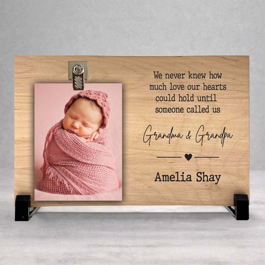 New Grandparents Frame - Personalized Wood Picture Frame Keepsake Gift