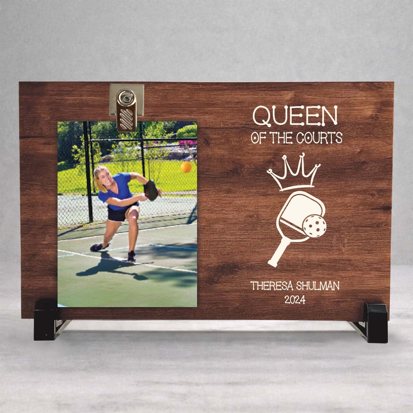 Personalized Pickleball Frame - Custom Wood Frame