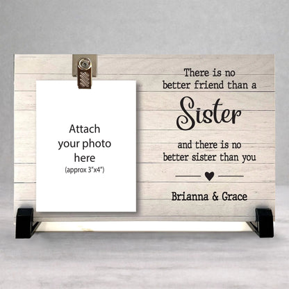 Personalized Sister Frame - Custom Wood Frame | Heartfelt Sister Gift