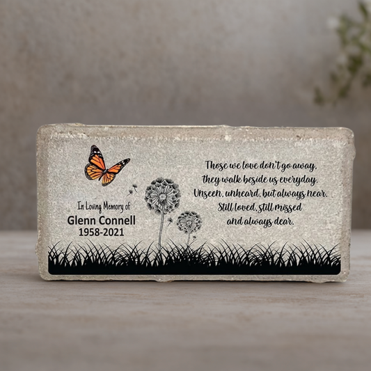 Personalized Memorial Stone - Butterfly Memorial Sympathy Gift | Custom Bereavement Keepsake