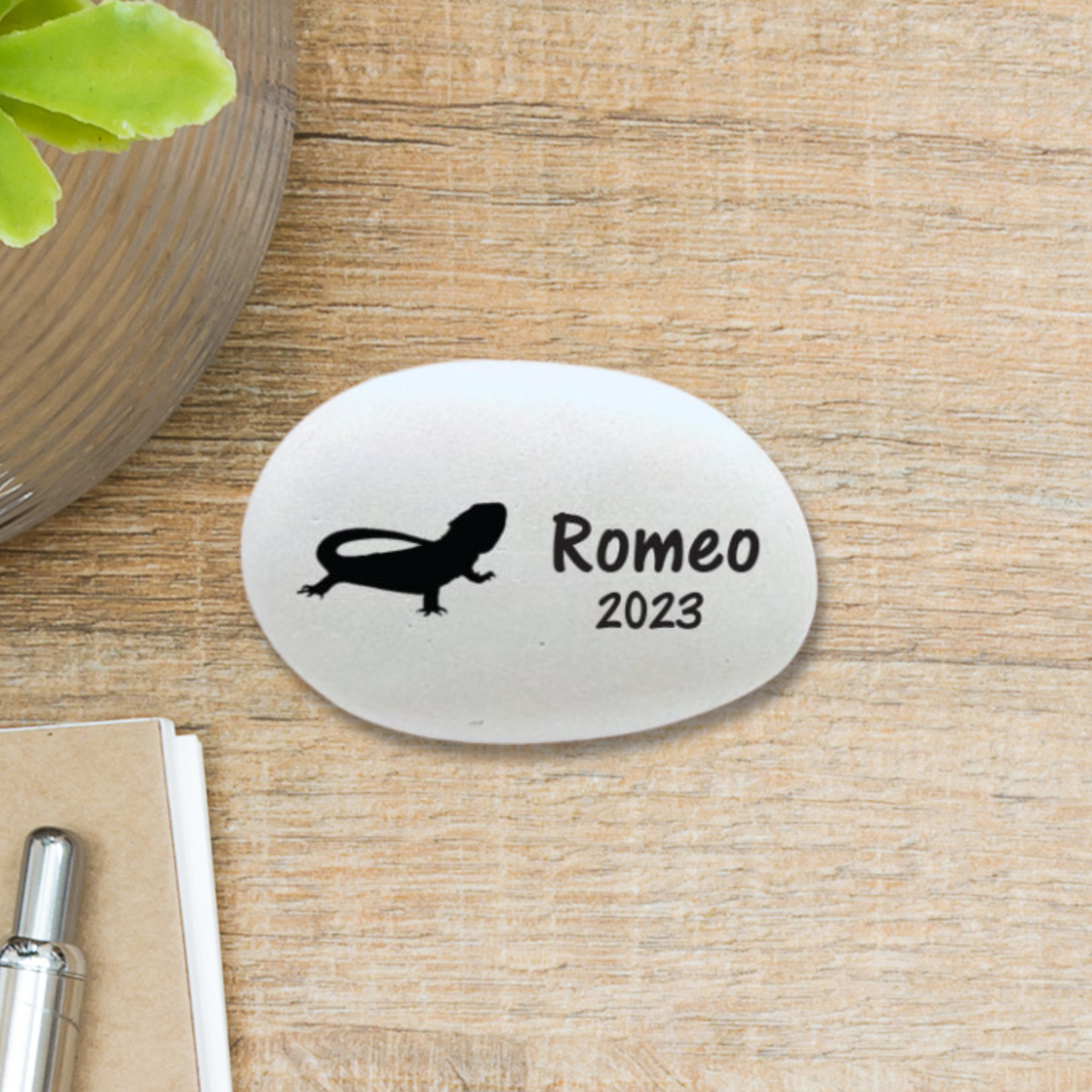 Bearded Dragon Memorial Stone - Personalized Pet Memorial Keepsake Gift