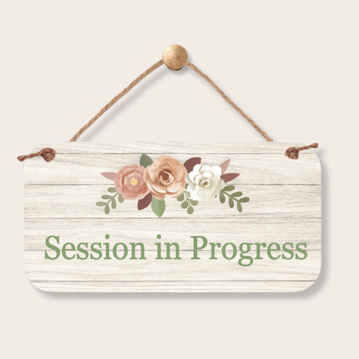 Custom Door Sign - Session In Progress- 5" x 10" Sign Ready To Hang custom kids room name sign with personalized name design