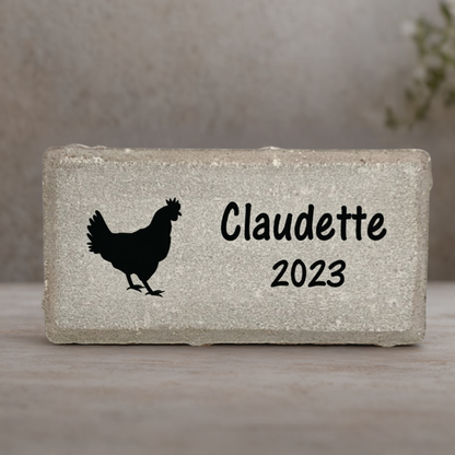 Chicken Memorial Stone - Custom Pet Tribute - | Personalized Keepsake