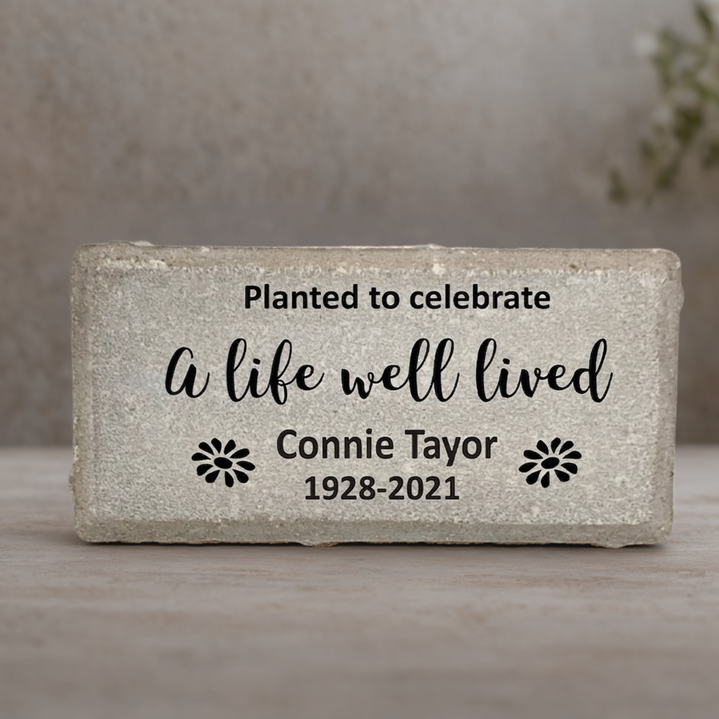 Memorial Stone - Custom Memorial Tree Marker | Personalized Garden Remembrance Gift