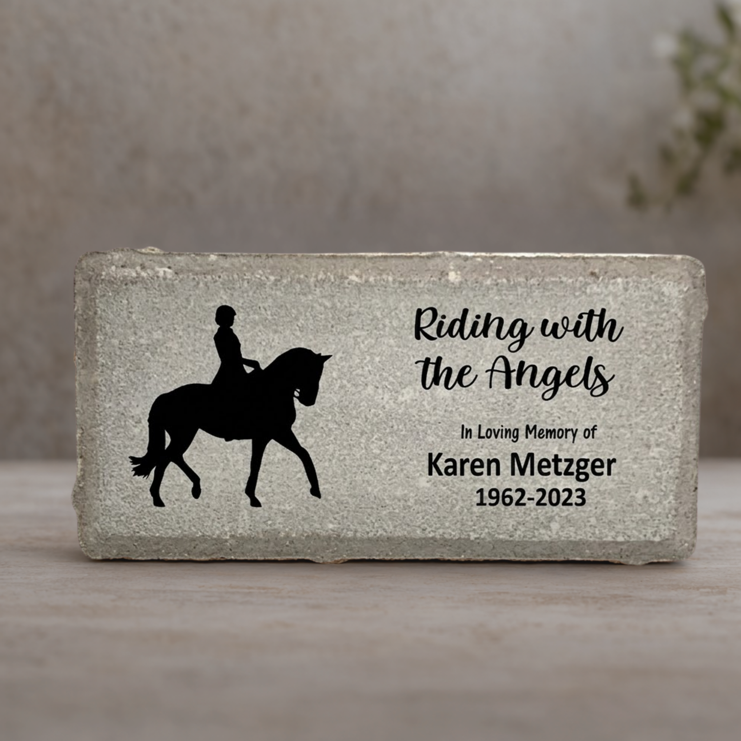 Cowgirl Memorial Stone - Personalized Sympathy Gift