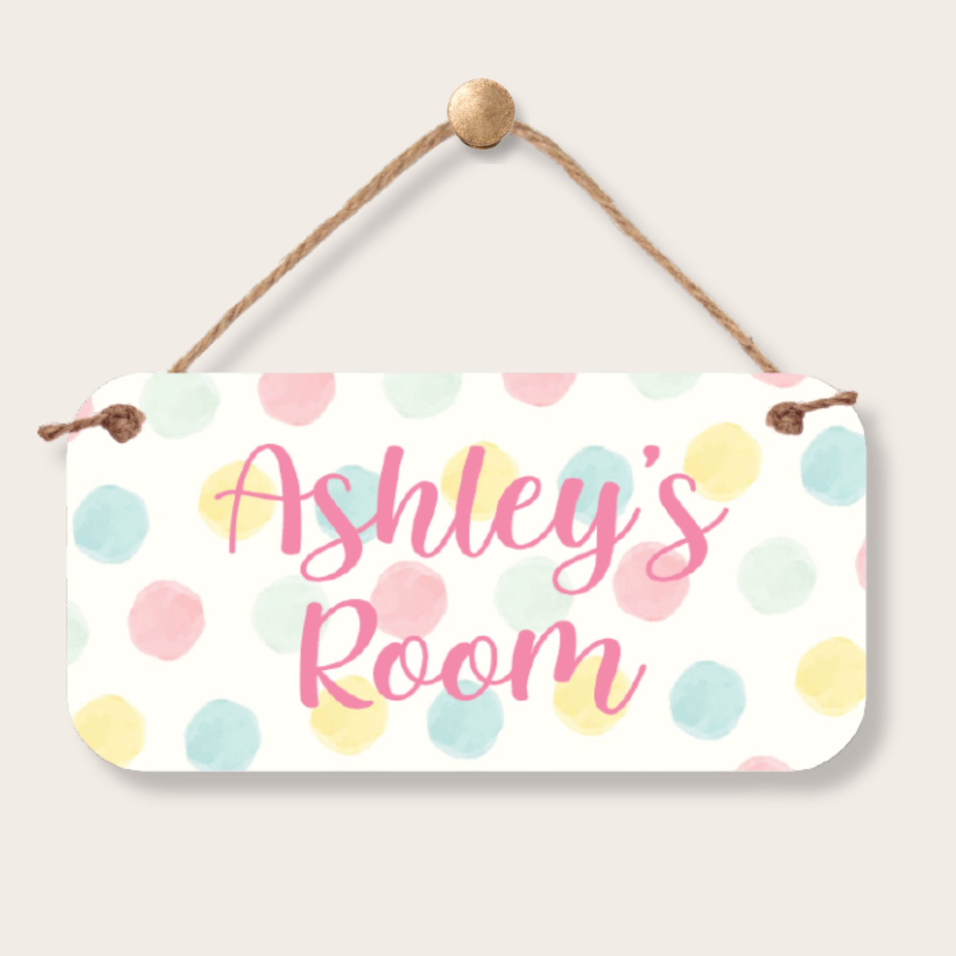 Personalized Name Sign - Custom Kids Room Decor 5"x10" Sign custom kids room name sign with personalized name design