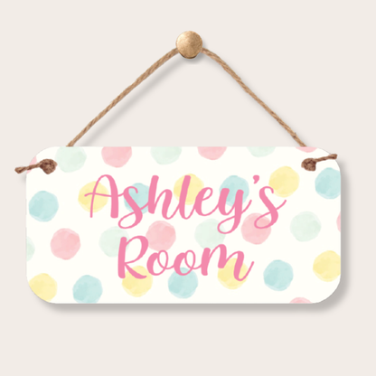 Personalized Name Sign - Custom Kids Room Decor 5"x10" Sign custom kids room name sign with personalized name design