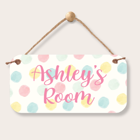 Personalized Name Sign - Custom Kids Room Decor 5"x10" Sign custom kids room name sign with personalized name design
