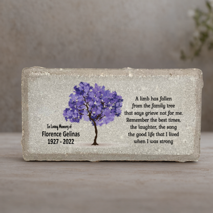Memorial Stone – Personalized Sympathy Gift | Custom Bereavement Gift