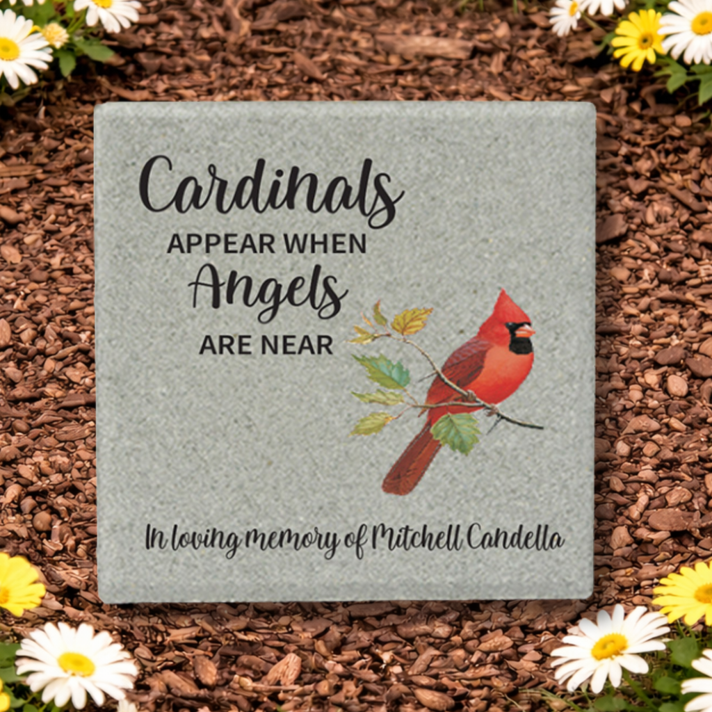 Cardinal Memorial Stone - Custom 12